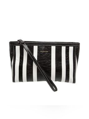 Balenciaga Stripes Barbes Clutch
